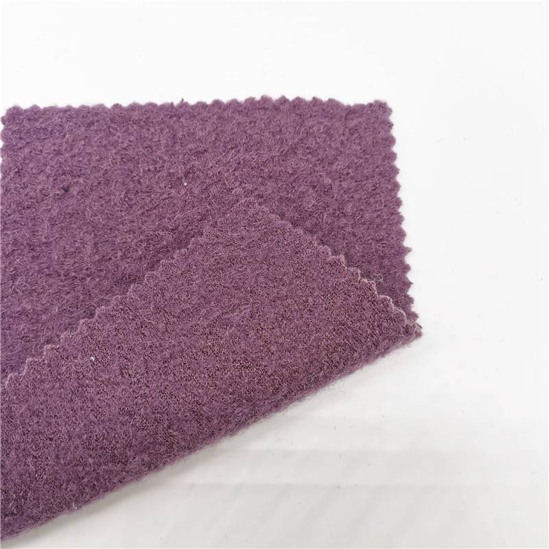 Both Sides Fleece High Quality 2021teddy Brand Quality Soft Chair Wool Polyester Weft Knitted Jersey Blanket Boucle Plush Fabric